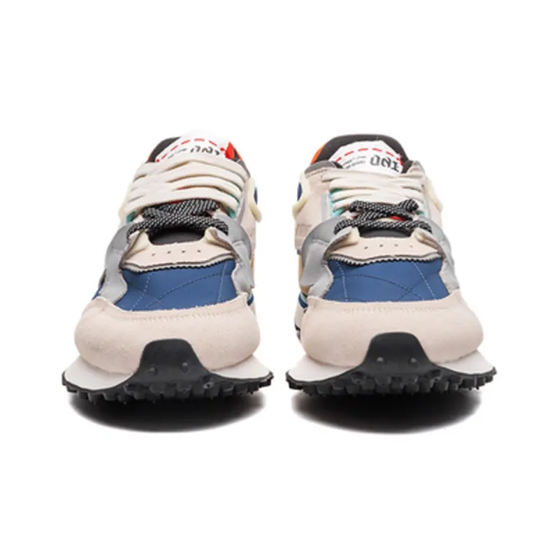 LiNing 001 Original Aspiration Cushioning, Slip Resistant, Lightweight Low Top Running Shoes Men's Blue White Red-3