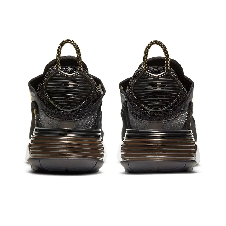 Nike Air Max 2090 Black Metallic Gold White Women's-4