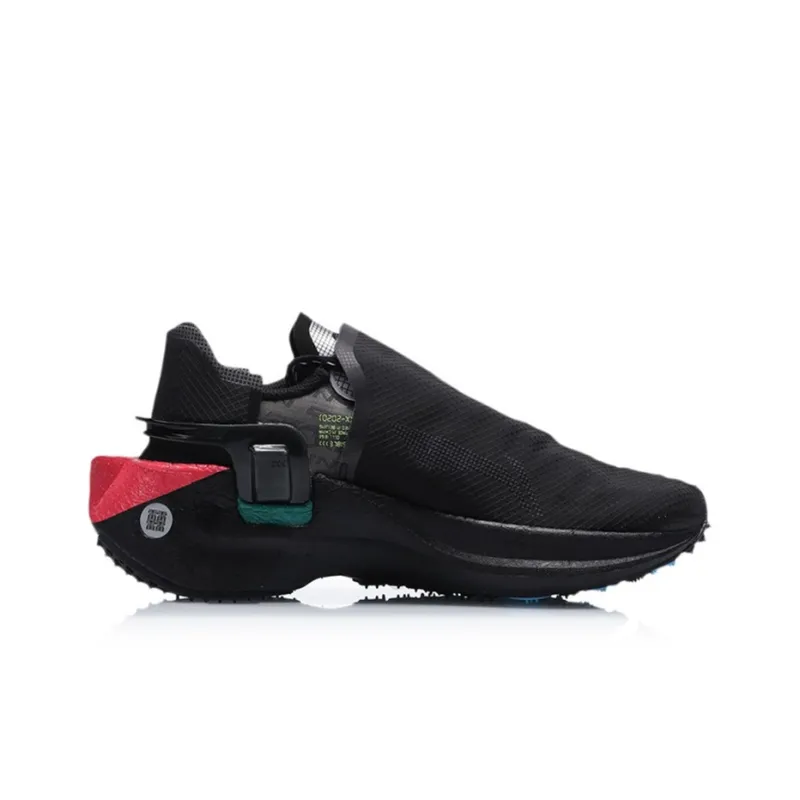 LiNing Ranger Shock Absorbers With Slip Resistant And Abrasion Resistant Properties Low Top Running Shoes Women's Black-1