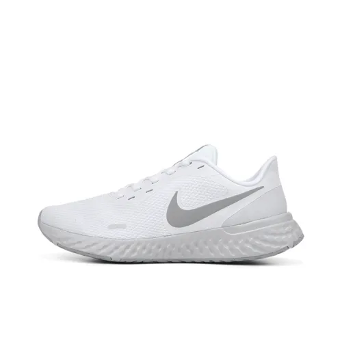 Nike REVOLUTION 5 Running Shoes Men Low-Top Gray/White