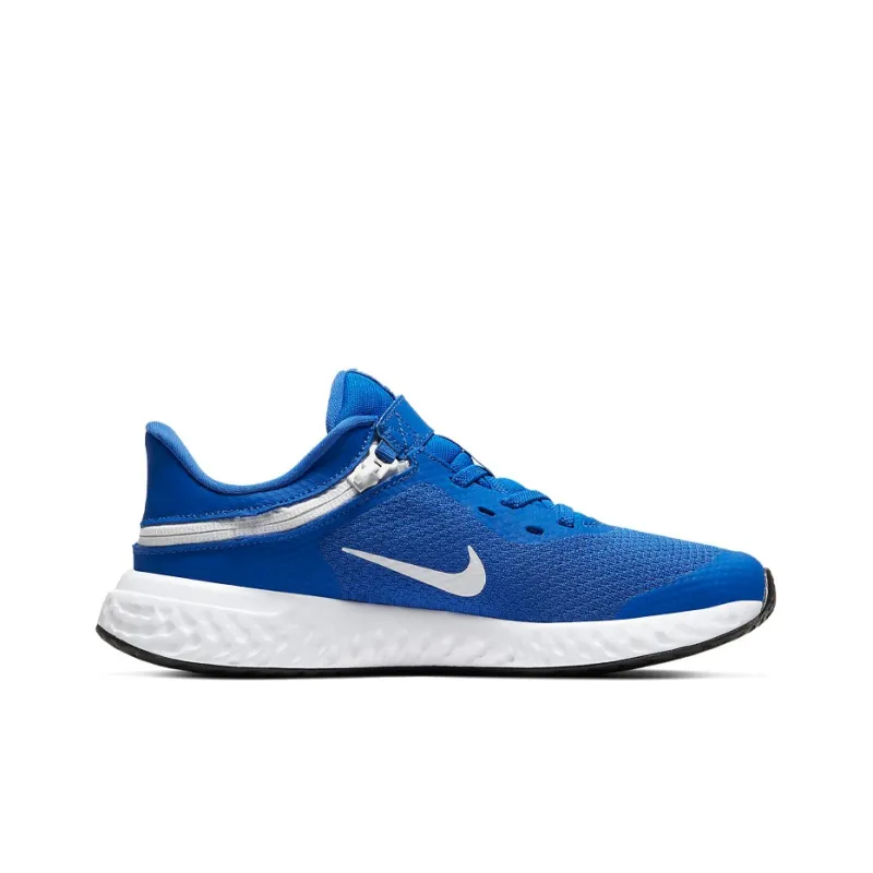 Nike Revolution 5 FlyEase 'Blue White' Gs-1