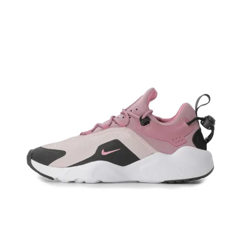 Nike Air Huarache Running Shoes Women's Low-Top Black/Pink