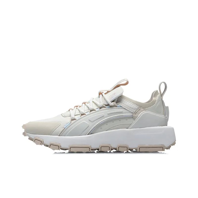 LINING Running Shoes Women's Low Top White/Apricot-0