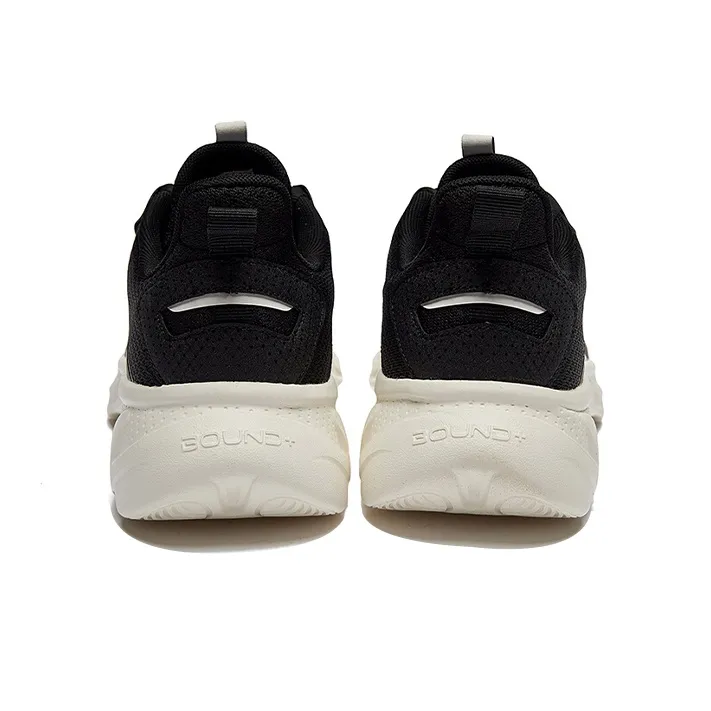 361° Low Top Running Shoes Men's Black White-2