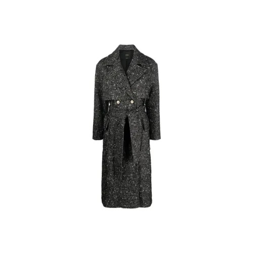 PINKO Belted Double-breasted Coat