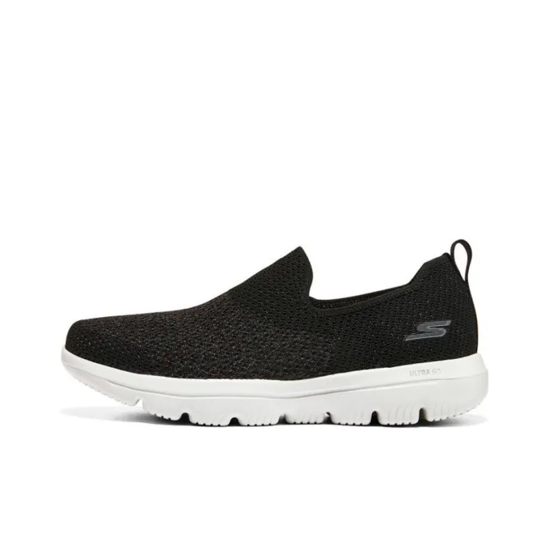 Skechers Go Walk Evolution Ultra Anti Slip Wear Resistant Low Top Casual Shoes Women's Black-0