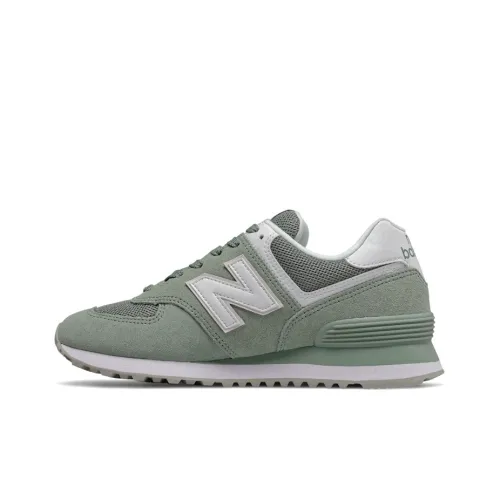 New Balance NB 574 Low Top Marathon Running Shoes Women's Light Green