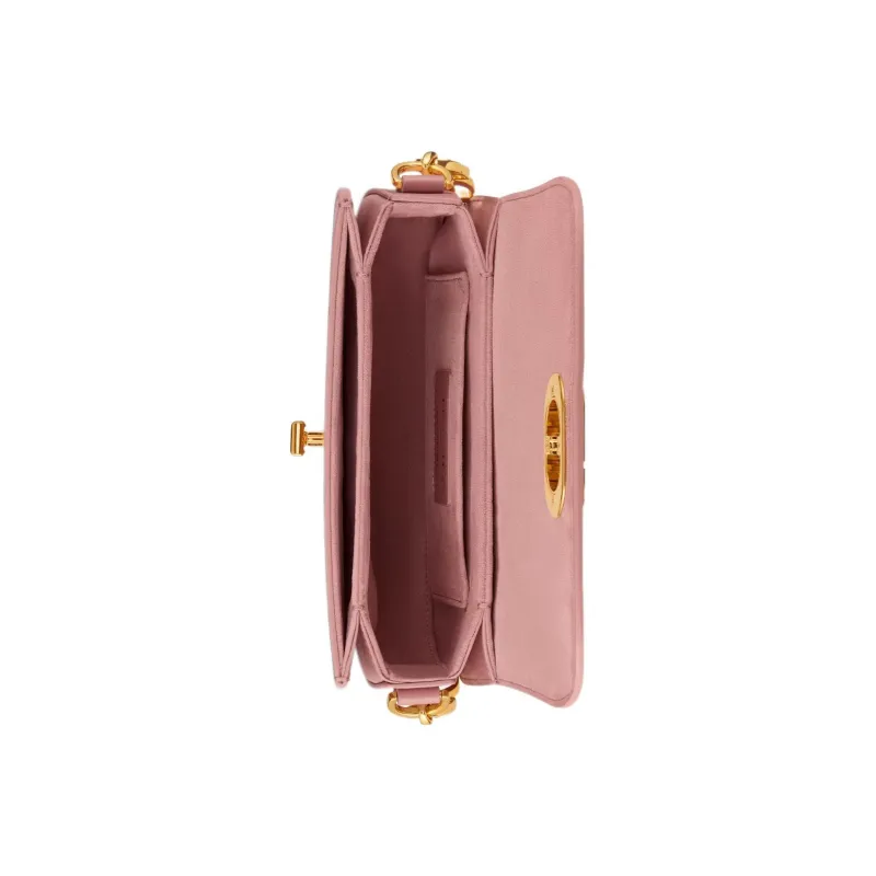 DIOR 30 Montaigne Smooth Cow Leather Shoulder Bag, Crossbody Bag Small Size Women's Vintage Pink-4