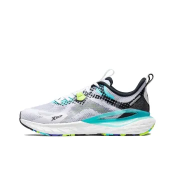 XTEP Power Nest 1.0 Cushioned Slip Resistant Breathable Low Top Running Shoes Men's White Black