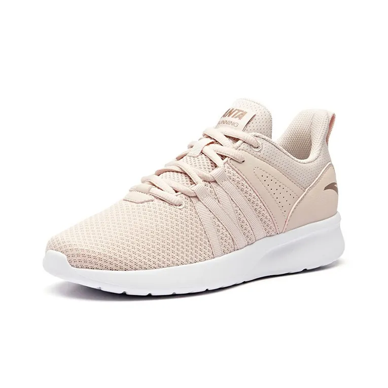 Anta Running Collection Anti Slip Wear Resistant Low Top Running Shoes Women's Lotus Gray-1