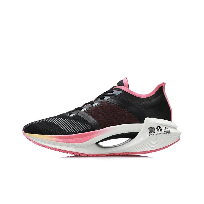 LINING Jueying Essential Running Shoes Women's Low Top Black/Pink-0