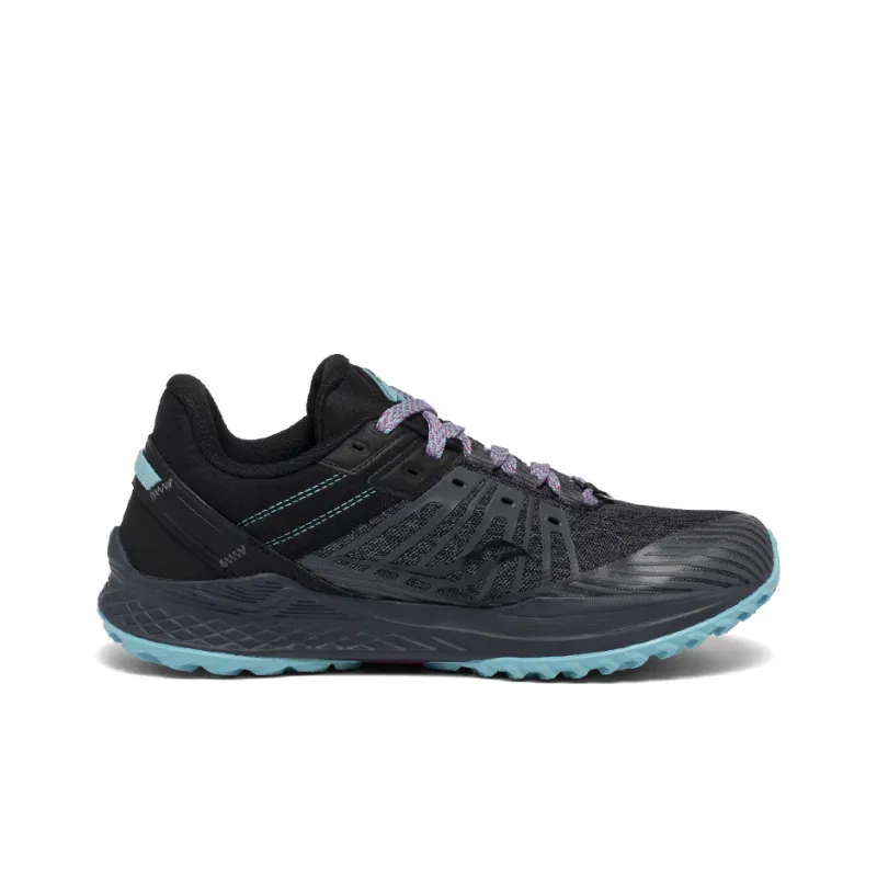 Saucony Mad River TR Cushioned Anti-Slip And Wear-Resistant Lightweight Low-Top Running Shoes Women's Black Blue-1