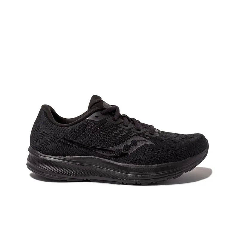 Saucony Ride 13 Cushioning Anti-Slip Wear-Resistant Breathability Low-Top Running Shoes Men's Black Standard M-1