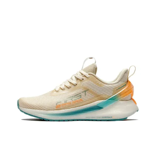 361° Cushioning Breathable Wear Resistant Slip Resistant Low Top Running Shoes Women's Light Brown Mesh