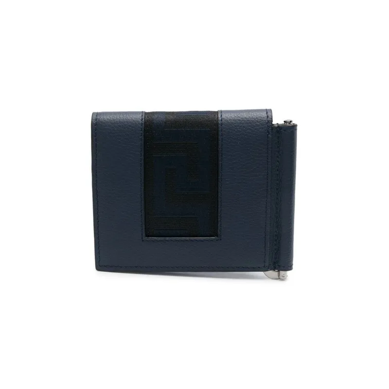FANSIZHE Calfskin Wallet Men's Blue-1