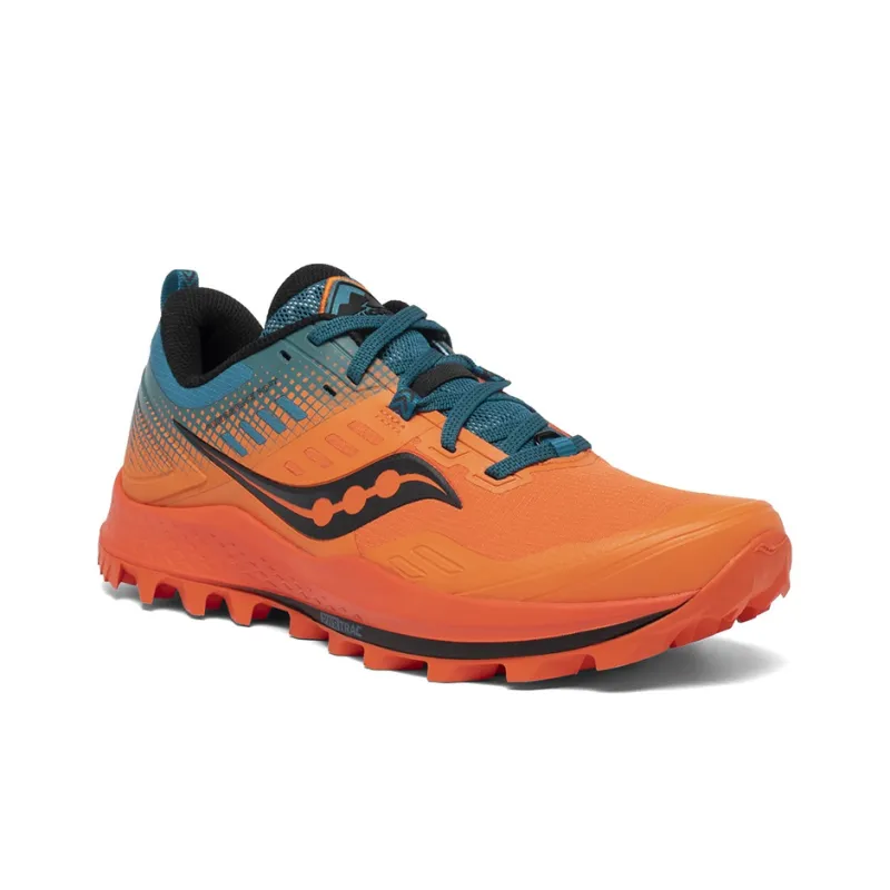 Saucony PEREGRINE 10 Running Shoes Men Low Top Orange Blue-2