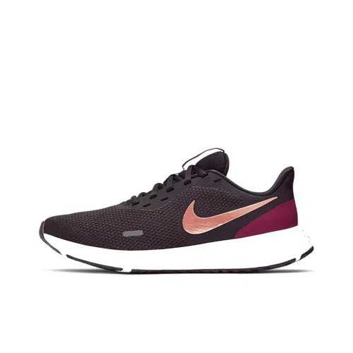 Nike REVOLUTION 5 Running Shoes Women's Low-Top Black/Purple Gold