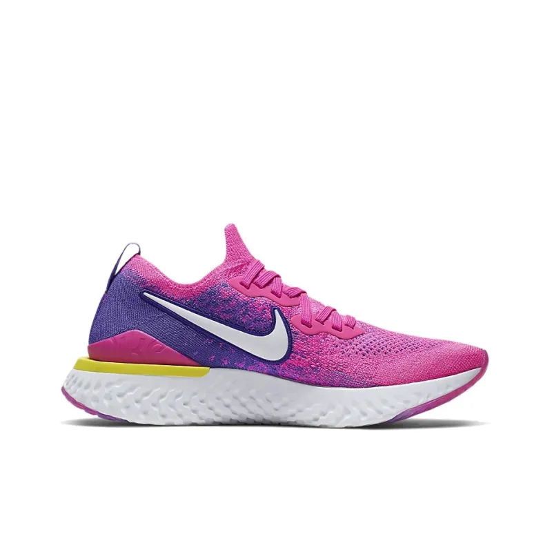 Nike Epic React Flyknit 2 Laser Fuchsia White Women's-1