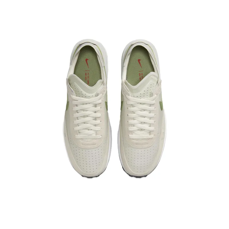 Nike Waffle One Leather 'Light Bone Oil Green'-3