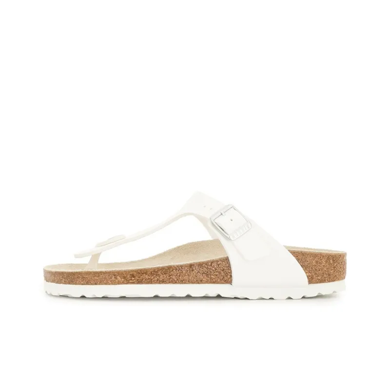 Birkenstock Gizeh Bs Flip Flops Women's White Brown-0