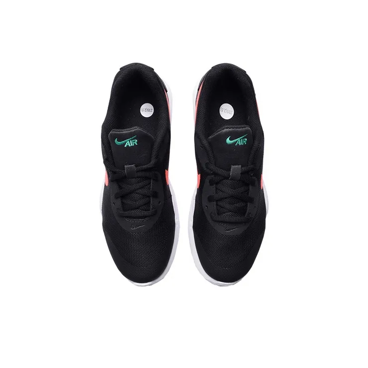 Nike Air Max Oketo Cushioned Slip-Resistant Low-Top Air Cushion Long Distance Running Running Shoes GS Black Red-3