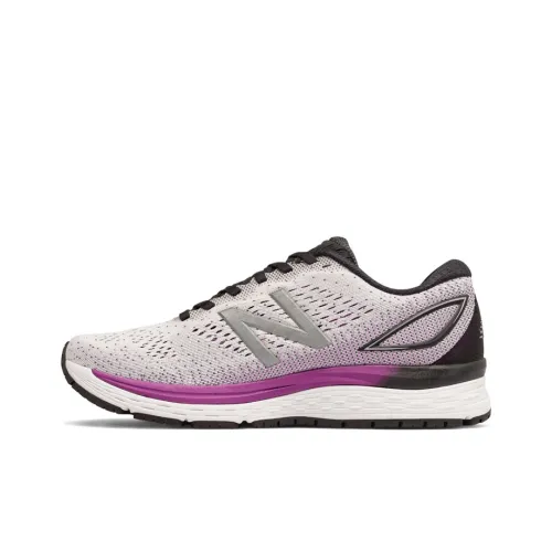 New Balance NB 880 V9 Anti Slip Wear Resistant Low Top Running Shoes Women's Black White Purple