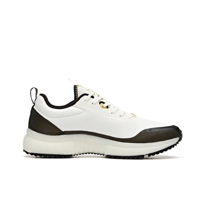 Anta Running Collection Cushioned Slip-Resistant Abrasion-Resistant Breathable Low-Top Running Shoes Men's Black White-1