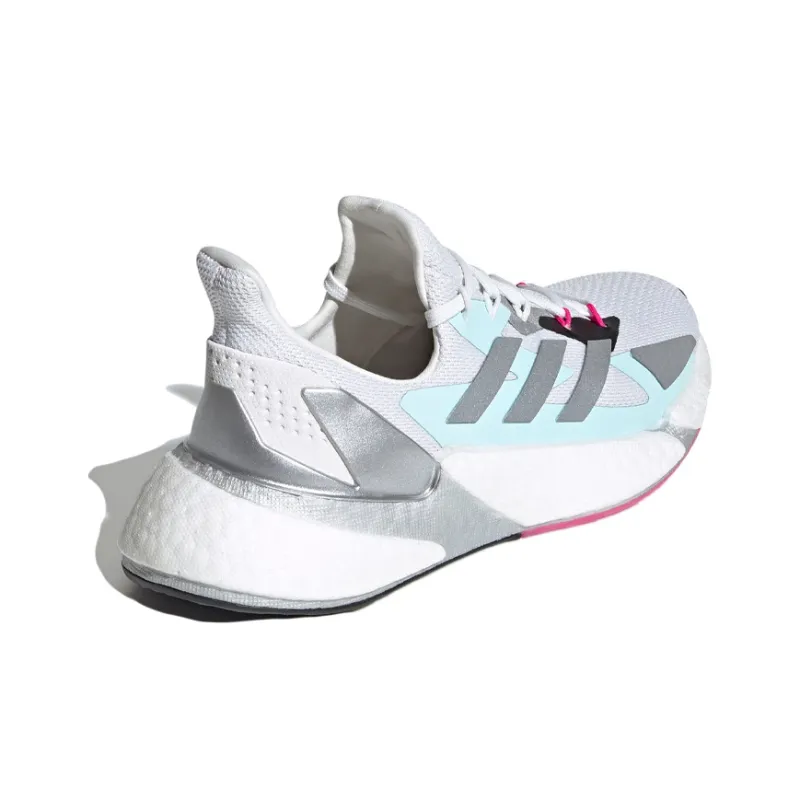 Adidas X9000L4 Crystal White Silver Metallic Women's-3