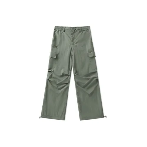 LAMLICKA Casual Pants Unisex Army Green