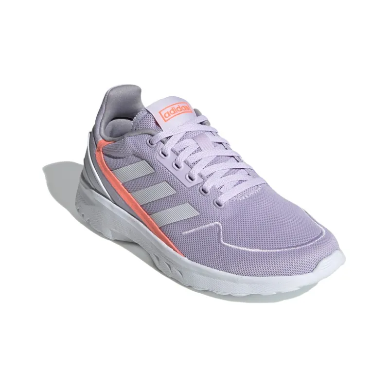 Adidas Slip-Resistant Low-Top Running Shoes Women's Purple Pink White-2