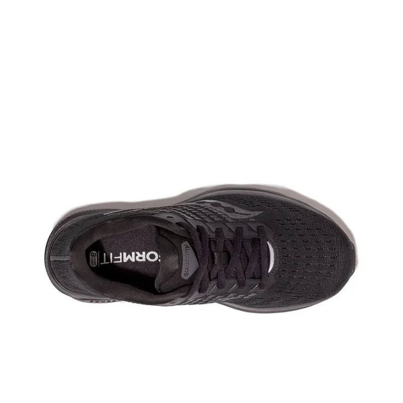Saucony Ride 13 Cushioning Anti-Slip Wear-Resistant Breathability Low-Top Running Shoes Men's Black Standard M-2