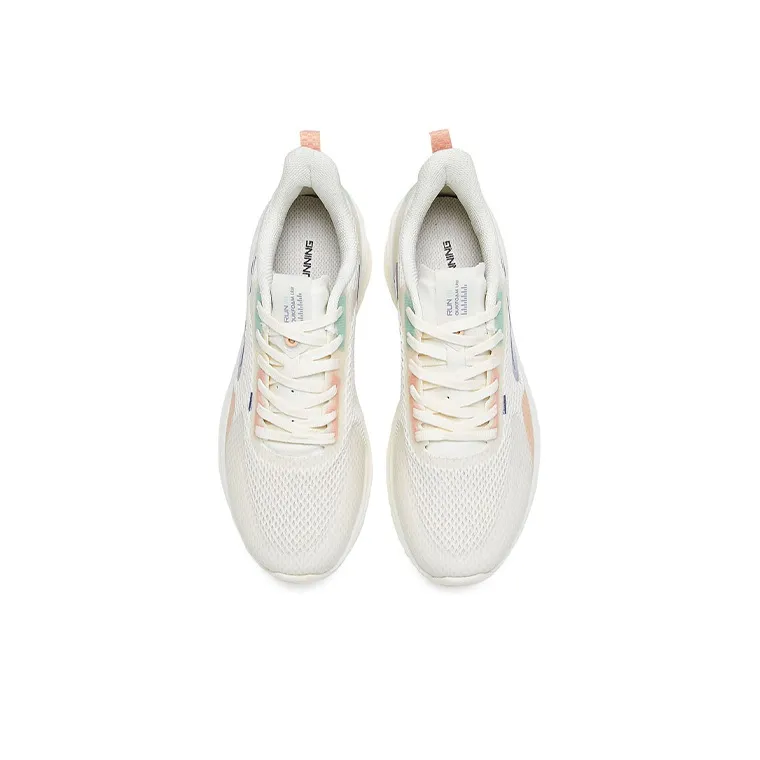 361° Yu Yi Rainy Yee Low Top Running Shoes Women's White Pink Mesh-1