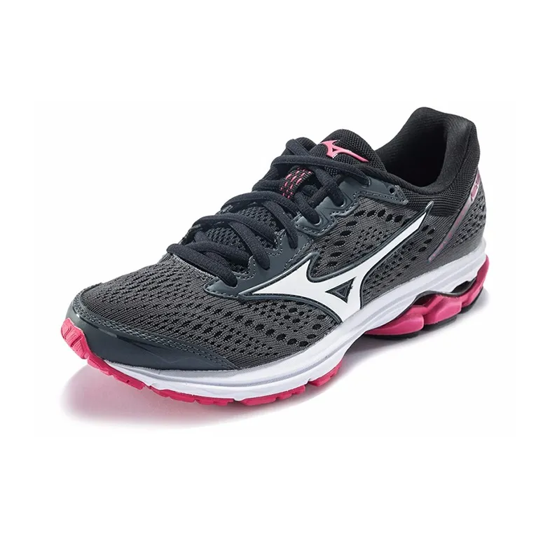 Mizuno Women's Wave Rider 22 'Black Pink' Women's-1