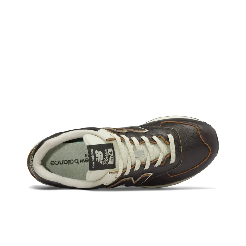 New Balance 574 Black Leather-2