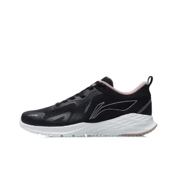 LiNing Durable Cushioning Low Top Running Shoes Women's Black