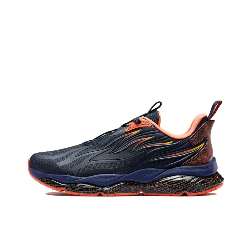 XTEP Windfire 22 Cushioning Low-Top Running Shoes Men's Orchid Orange