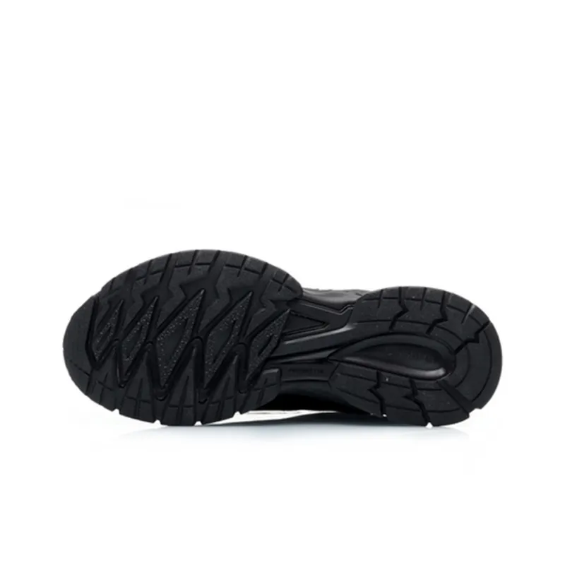 LiNing Cushioning Anti Slip And Wear Resistant Low Top Running Shoes Men's Black-4
