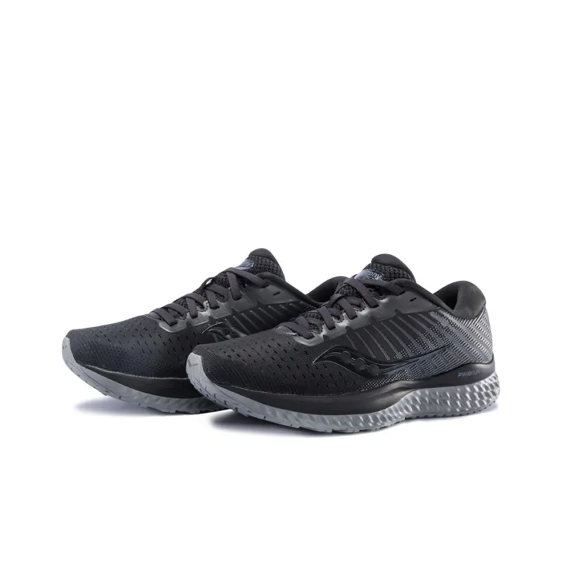 Saucony Guide 13 Lightweight Slip-Resistant Support Low-Top Running Shoes Men's Black Gray-2