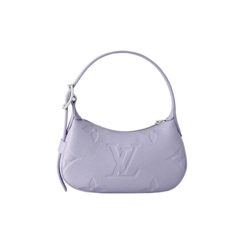 LOUIS VUITTON Cow Leather Handbag, Shoulder Bag Women's Purple-2