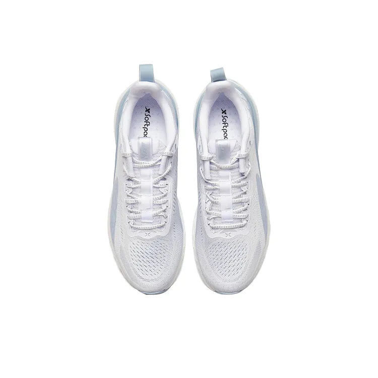 XTEP Dynamic Foam Slip Resistant, Abrasion Resistant, Breathable Low Top Running Shoes Men's White Blue-1