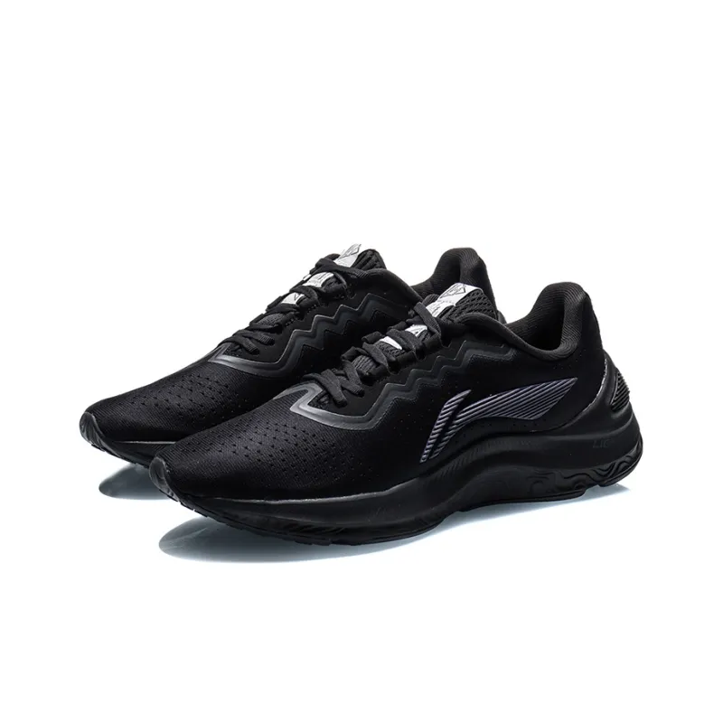 LiNing Arashi Shock Absorbing, Non Slip, Wear Resistant, Breathable And Lightweight Low Top Running Shoes Men's Black-2