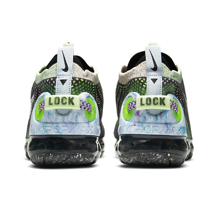 Nike Air VaporMax 2020 Flyknit Black Barely Volt Women's-3