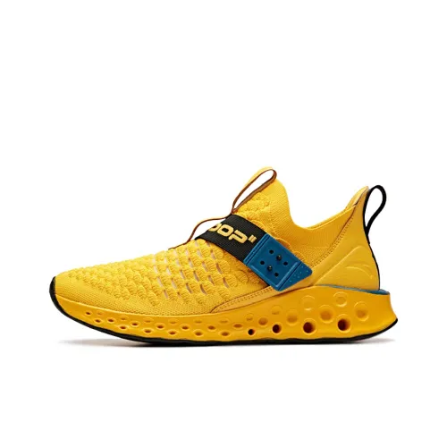 ANTA Running Shoes Men Low-Top National Flag Yellow