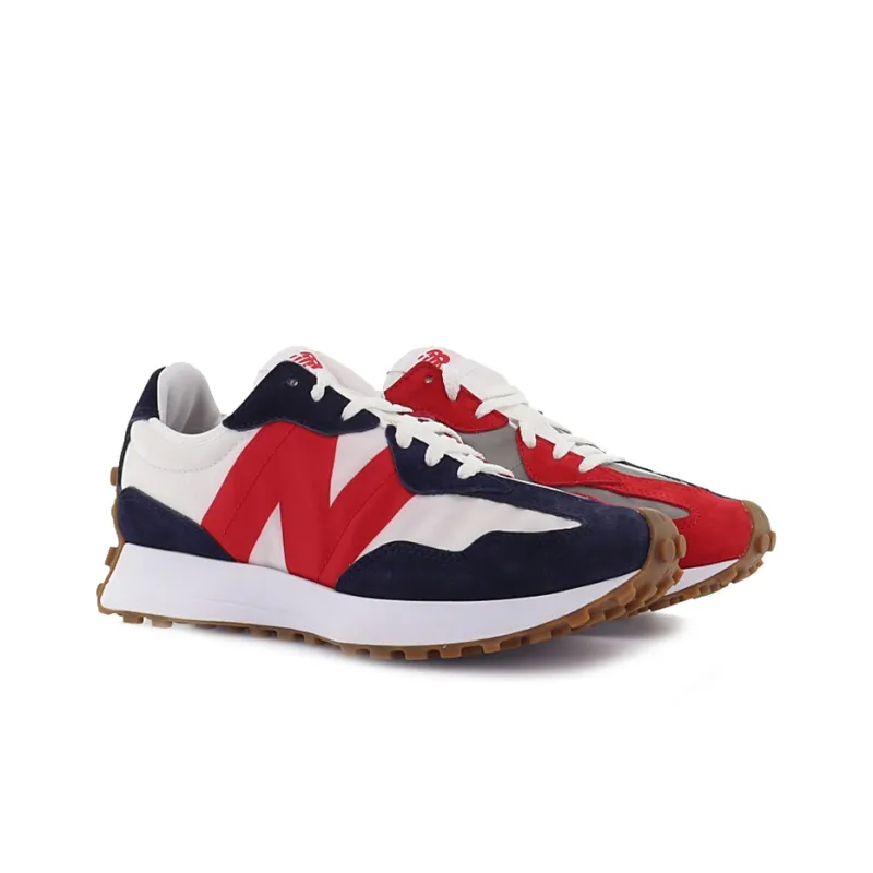 New Balance 327 Navy Red Gum-2