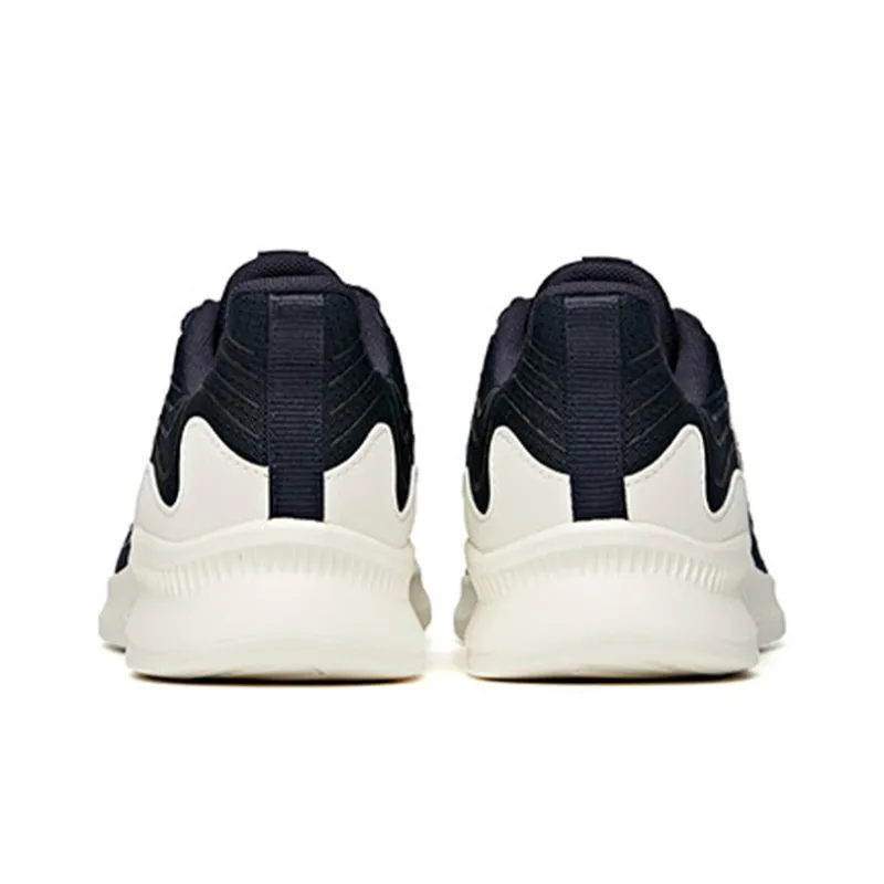 Anta Cushioning Breathable Lightweight Wear-Resistant Slip-Resistant Low-Top Running Shoes Men's Blue Black White-4