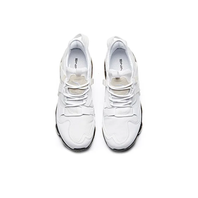 Anta Cushioning Coverage Support Rebound Low Top Running Shoes Men's White-2