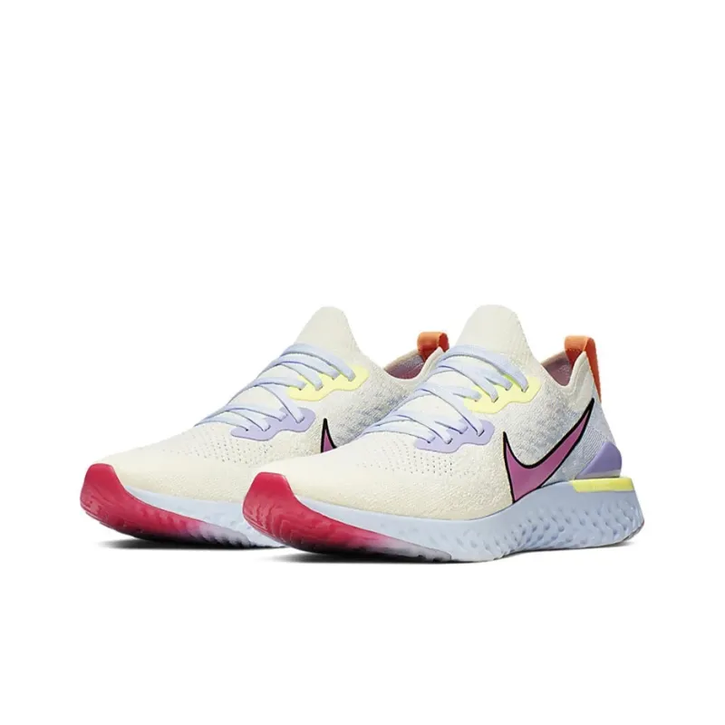 Nike Epic React Flyknit 'White Purpleblue Purple'-2