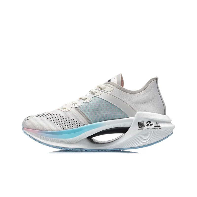 LiNing Jueying Essential Cushioning Low-Top Running Shoes Women's Light Cream Gray-0