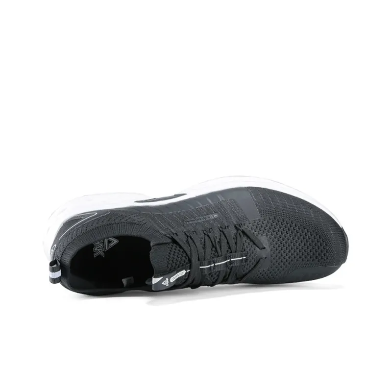 PEAK Light Stretch Low Top Running Shoes Women's Black White-3