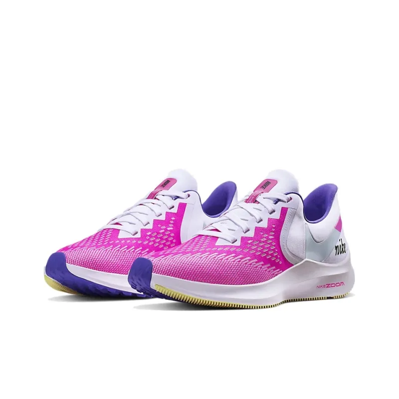 Nike Air Zoom Winflo 6 'White Fuchsia' Women's-2